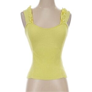 Maeve Lemon Ribbed Tank Top